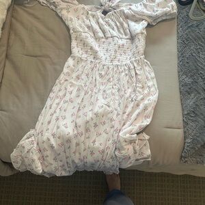 White Floral Dress
